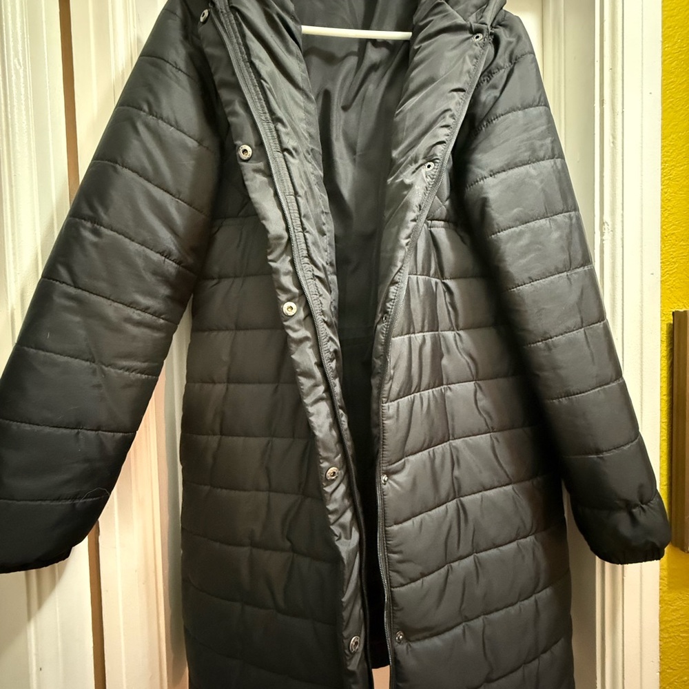 Fabletics Women's Black Quilted Coat